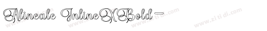 Alineale InlineXBold字体转换 Alineale InlineXBold字体转换
